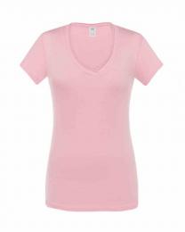 Damski t-shirt V-neck JHK TSUL SCL-Pink