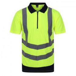 Odblaskowa koszulka polo Regatta Professional HI-VIS PRO WICKING POLO-Yellow/Navy