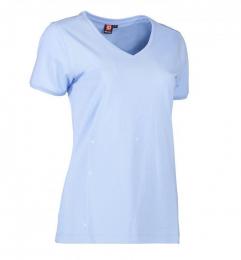 T-shirt damski PRO WEAR Care V-neck 0373-Light blue