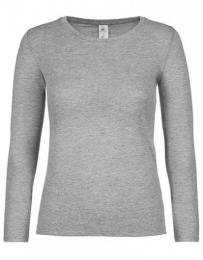 B&C Women´s T-Shirt #E150 Long Sleeve– Sport Grey (Heather)