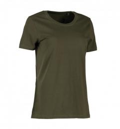 Damski t-shirt ekologiczny ID 0553-Olive