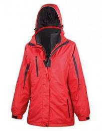 RESULT RT400F Women´s 3-in-1 Journey Jacket With Soft Shell Inner-Red/Black