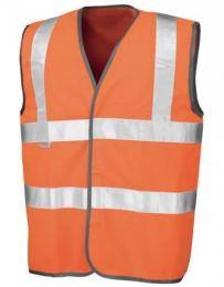 RESULT SAFE-GUARD RT21A Safety High Vis Vest-Fluorescent Orange