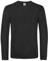 B&C Men´s T-Shirt #E190 Long Sleeve– Black