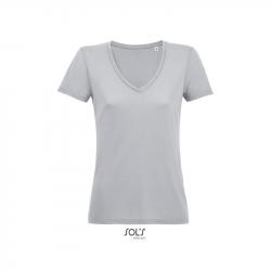 Damska koszulka V-neck SOL'S MOTION-Pure grey