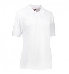 Damska koszulka polo z kieszonką ID 0521-White