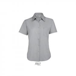 Damska koszula z krótkim rękawem SOL'S ESCAPE-Pearl grey