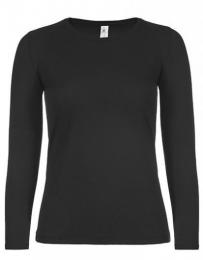 B&C Women´s T-Shirt #E150 Long Sleeve– Black