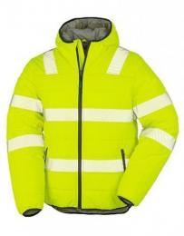 RESULT GENUINE RECYCLED RT500 Recycled Ripstop Padded Safety Jacket-Fluorescent Yellow