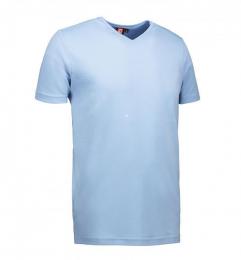 Koszulka unisex ID T-TIME V-neck 0514-Light blue