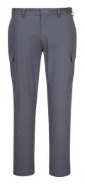 Slimowane spodnie robocze bojówki PORTWEST Stretch Slim S231-Charcoal Grey