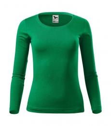 Koszulka damska z długim rękawem MALFINI Fit-T LS 169-zieleń trawy