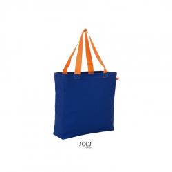 Wytrzymała torba na zakupy SOL'S LENOX-Royal blue / Orange