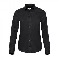 TEE JAYS Women´s Stretch Luxury Shirt TJ4025-Black