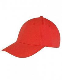 RESULT HEADWEAR RH81 Memphis Brushed Cotton Low Profile Cap-Red