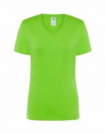 Damski t-shirt V-neck JHK TSRL CMFP-Lime