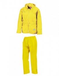 RESULT RT95A Waterproof Jacket & Trouser Set-Neon Yellow