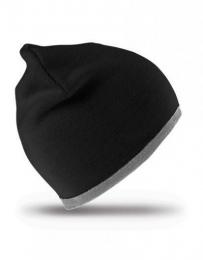 RESULT WINTER ESSENTIALS RC46 Reversible Fashion Fit Hat-Black/Grey
