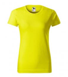 Damski t-shirt koszulka MALFINI Basic 134-cytrynowy