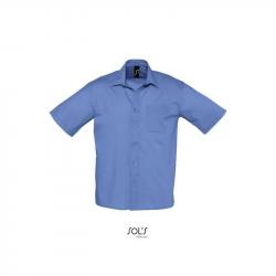 Męska koszula z krótkim rękawem SOL'S BRISTOL-Mid blue