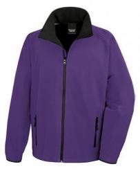 RESULT CORE RT231 Printable Soft Shell Jacket-Purple/Black