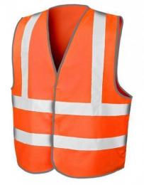 RESULT SAFE-GUARD RT201 High Vis Motorway Vest-Fluorescent Orange
