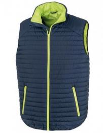 RESULT GENUINE RECYCLED RT239 Recycled Thermoquilt Gilet-Navy/Lime