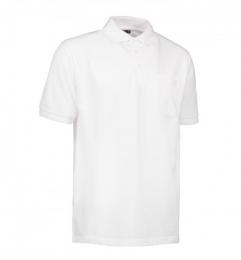 Męska koszulka polo PRO WEAR kieszonka 0320-White
