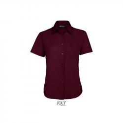 Damska koszula z krótkim rękawem SOL'S ESCAPE-Medium burgundy