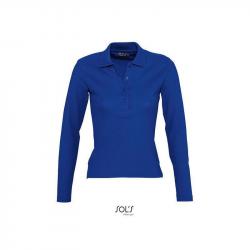 Damska koszulka polo z długim rękawem SOL'S PODIUM-Royal blue