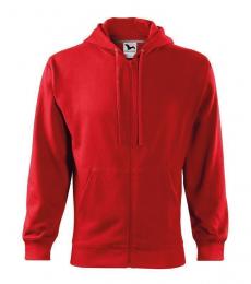 Męska bluza na zamek MALFINI Trendy Zipper 410-czerwony