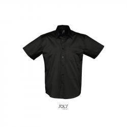 Męska koszula z krótkim rękawem SOL'S BROOKLYN-Black