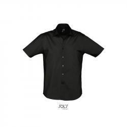 Męska koszula z krótkim rękawem SOL'S BROADWAY-Black