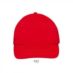 5-panelowa czapka z daszkiem SOL'S SUNNY-Red
