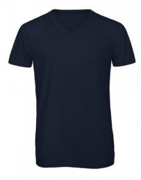 B&C Men´s V-Neck Triblend T-Shirt– Navy