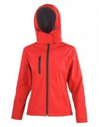 RESULT CORE RT230F Women´s TX Performance Hooded Soft Shell Jacket-Red/Black