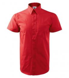 Męska koszula z krótkim rękawem MALFINI Chic 207-czerwony