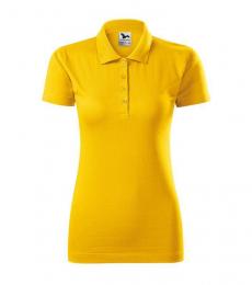 Damska koszulka polo MALFINI Single J. 223-żółty