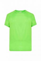 Męska koszulka poliestrowa JHK TSUA SPOR-Lime fluor
