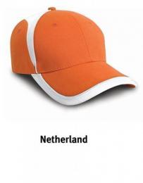 RESULT HEADWEAR RH62 National Cap-Netherland Orange/White