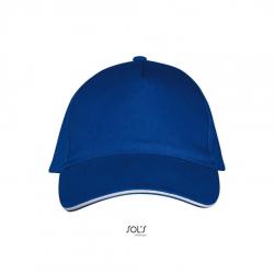 5-panelowa czapka z daszkiem SOL'S LONG BEACH-Royal blue / White