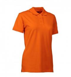 Damska koszulka polo ze stretchem ID 0527-Orange