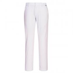 Slimowane spodnie robocze chinosy PORTWEST Stretch Slim S232-White