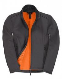 B&C Women´s Jacket Softshell ID.701– Dark Grey/Neon Orange