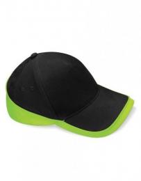 BEECHFIELD B171 Teamwear Competition Cap-Black/Lime Green