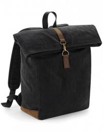 QUADRA QD655 Heritage Waxed Canvas Backpack-Black