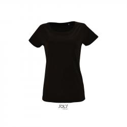 Damska koszulka z bio bawełny SOL'S MILO WOMEN-Deep black