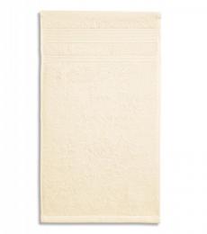 Duży ręcznik promocyjny MALFINI Organic 70 x 140 cm918-migdałowy