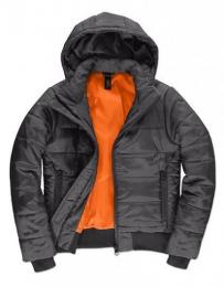 B&C Women´s Jacket Superhood– Dark Grey/Neon Orange