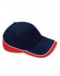 BEECHFIELD B171 Teamwear Competition Cap-French Navy/Classic Red/White